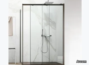 S8 - Rectangular corner shower cabin with sliding door _ Arcom