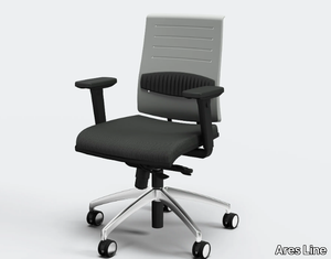 ZERO7 POLYPROPYLENE - Swivel office chair with armrests _ Ares Line