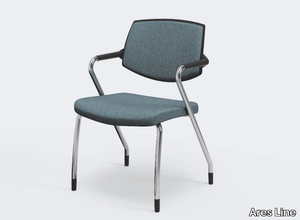 EURA CONFERENCE - Fabric training chair with armrests _ Ares Line