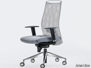 LINK - Swivel office chair with armrests _ Ares Line