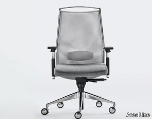 LINK PLUS - Swivel office chair with armrests _ Ares Line