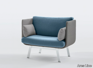 PRIVÈE - Upholstered lobby chair with armrests _ Ares Line