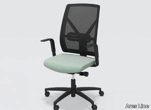 DOTWAY - Swivel office chair with armrests _ Ares Line