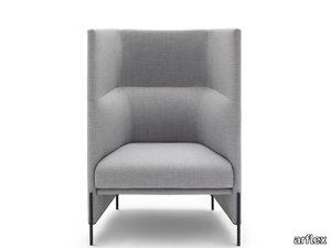 ALGON - Upholstered fabric armchair high-back _ arflex