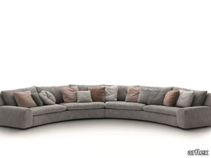 BEN BEN - Curved fabric sofa _ arflex