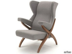 FIORENZA - Fabric armchair with armrests _ arflex