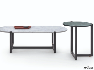 SIGMUND - Oval marble coffee table _ arflex