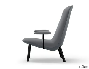 LEAFO - Fabric armchair with armrests _ arflex