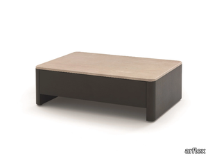 TOKIO - Rectangular coffee table with storage space _ arflex