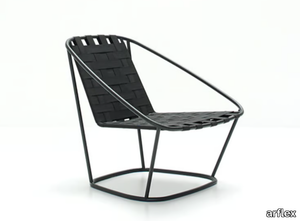 CLOUD - Steel and elastic strapes garden armchair _ arflex