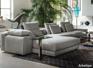 ATLAS - Fabric sofa with chaise longue _ Arketipo