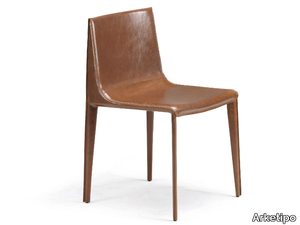 EMILY - Tanned leather chair _ Arketipo