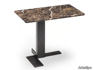 LITH - Rectangular marble side table _ Arketipo