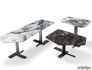 LITH - Marble coffee table for living room _ Arketipo