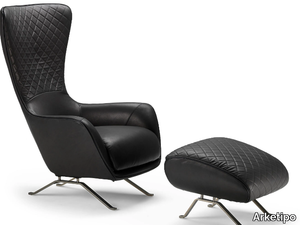 SIN SEATY - Leather armchair high-back _ Arketipo