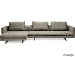 MOSS - Fabric sofa with chaise longue _ Arketipo