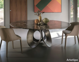 ORACLE - Round marble living room table _ Arketipo