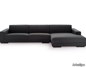 BEST - Fabric sofa with chaise longue _ Arketipo