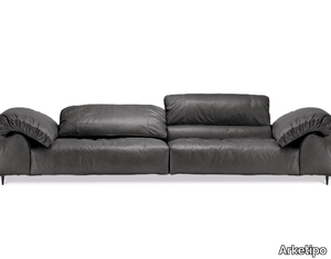 CRAZY DIAMOND - 3 seater leather sofa with headrest _ Arketipo