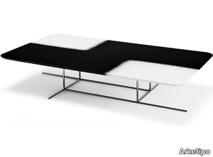 ECLIPSE - Rectangular MDF and metal coffee table _ Arketipo