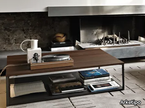 ISOLA - Oak coffee table for living room _ Arketipo