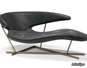 MANTA - Leather chaise longue _ Arketipo