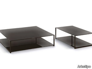 ISOLA - Glass coffee table for living room _ Arketipo