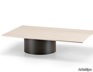 PETRA - Rectangular stone coffee table _ Arketipo