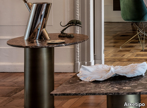 PETRA - Round marble coffee table _ Arketipo