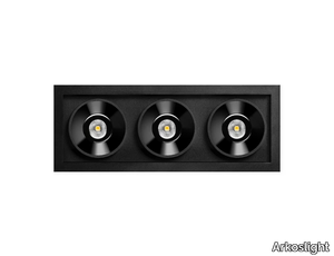 BLACK FOSTER RECESSED 3 - Recessed LED multiple aluminium spotlight _ Arkoslight