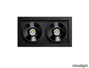 BLACK FOSTER RECESSED 2 - Recessed LED multiple aluminium spotlight _ Arkoslight