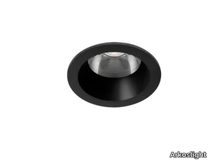 LENS LIGHT - Round recessed aluminium spotlight _ Arkoslight