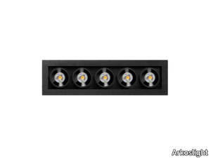 BLACK FOSTER MICRO RECESSED 5 - Recessed LED multiple aluminium spotlight _ Arkoslight