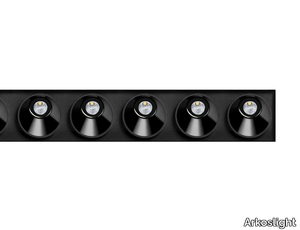 BLACK FOSTER ASYMMETRIC TRIMLESS 10 - Recessed LED multiple aluminium spotlight _ Arkoslight