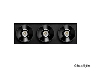 BLACK FOSTER TRIMLESS 3 - Recessed LED multiple aluminium spotlight _ Arkoslight