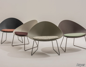 ADELL - Sled base polypropylene easy chair _ Arper