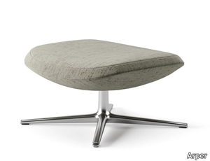 ASTON CLUB - With 4-spoke base upholstered fabric footstool _ Arper