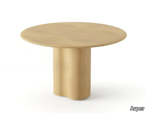 GHIA 74 - Round wooden table _ Arper