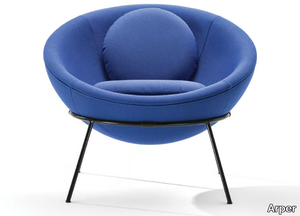 BARDI'S BOWL - Leather or fabric armchair _ Arper