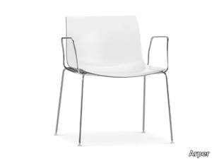 CATIFA 53 - Stackable chair with armrests _ Arper