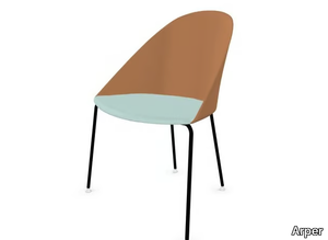 CILA - Polypropylene chair with integrated cushion _ Arper