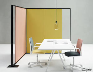 PARENTESIT FREESTANDING - Fabric office screen _ Arper