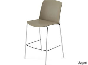 MIXU - Polypropylene and plywood stackable stool _ Arper