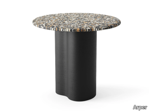 GHIA TOTEM - Round MDF high side table _ Arper