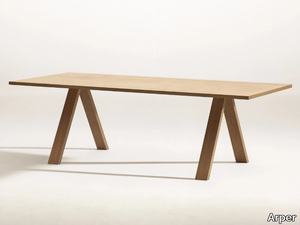 CROSS - Rectangular table _ Arper