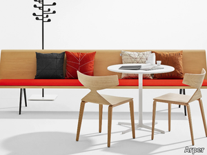 ZINTA EATING - Modular multi-layer wood bench _ Arper