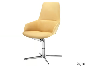 ASTON - Fabric office chair with armrests with 4-Spoke base _ Arper