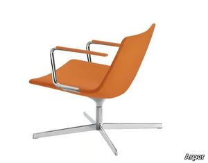 CATIFA 60 - With 4-spoke base easy chair with armrests _ Arper