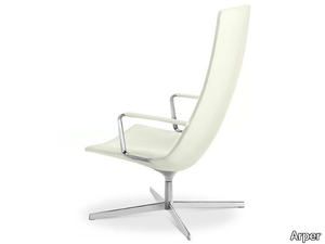 CATIFA 70 - Armchair with armrests with 4-spoke base _ Arper