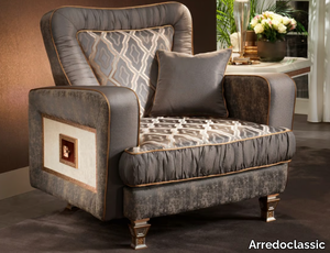 DOLCE VITA - Fabric armchair with armrests _ Arredoclassic